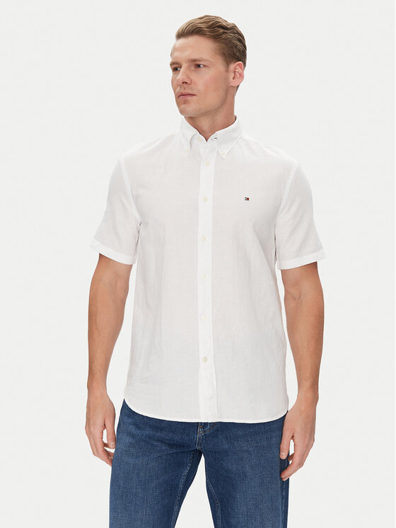 

Рубашка обычного кроя MW0MW40703 Tommy Hilfiger, белый