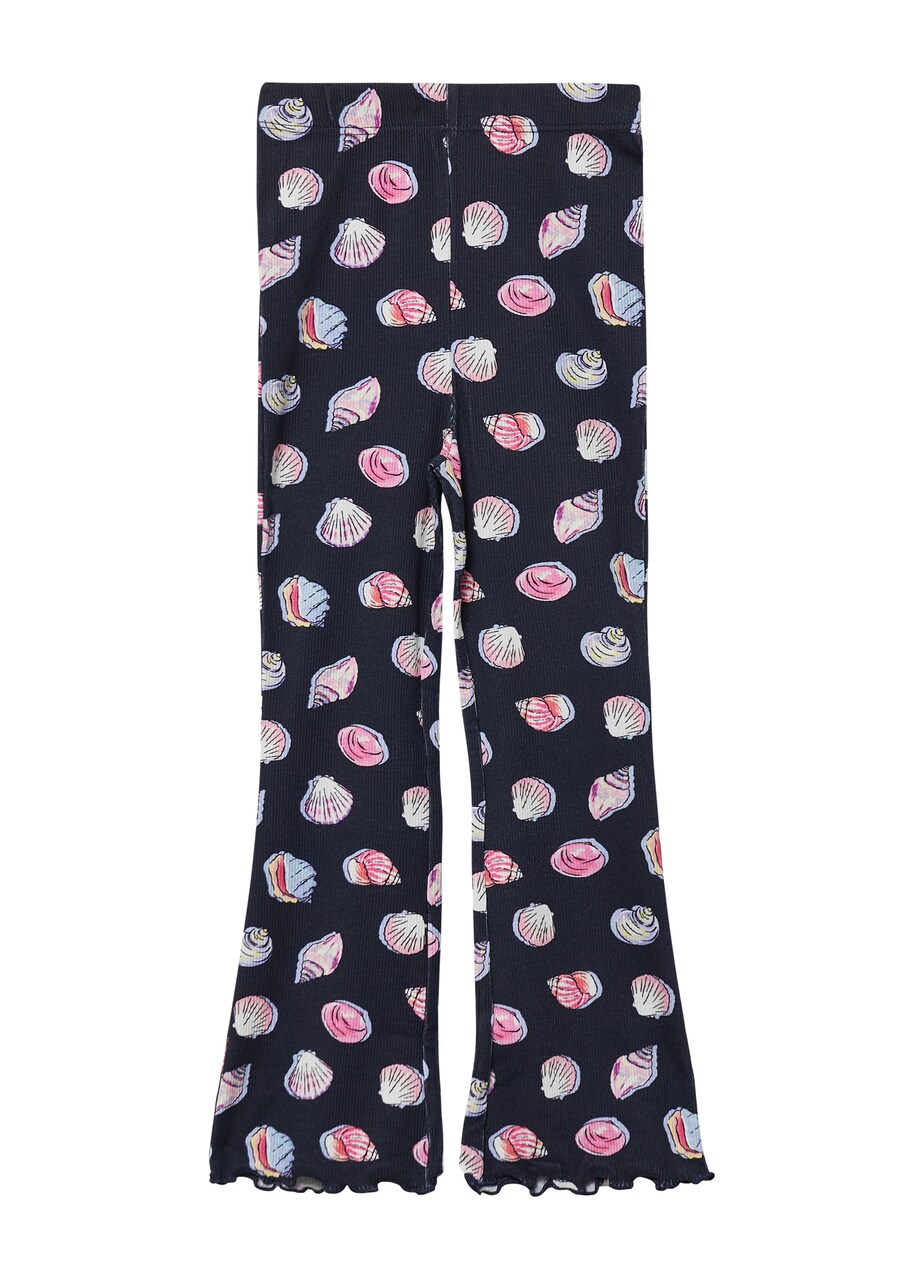 

Расклешенные леггинсы s.Oliver, темно-синий/светло-голубой