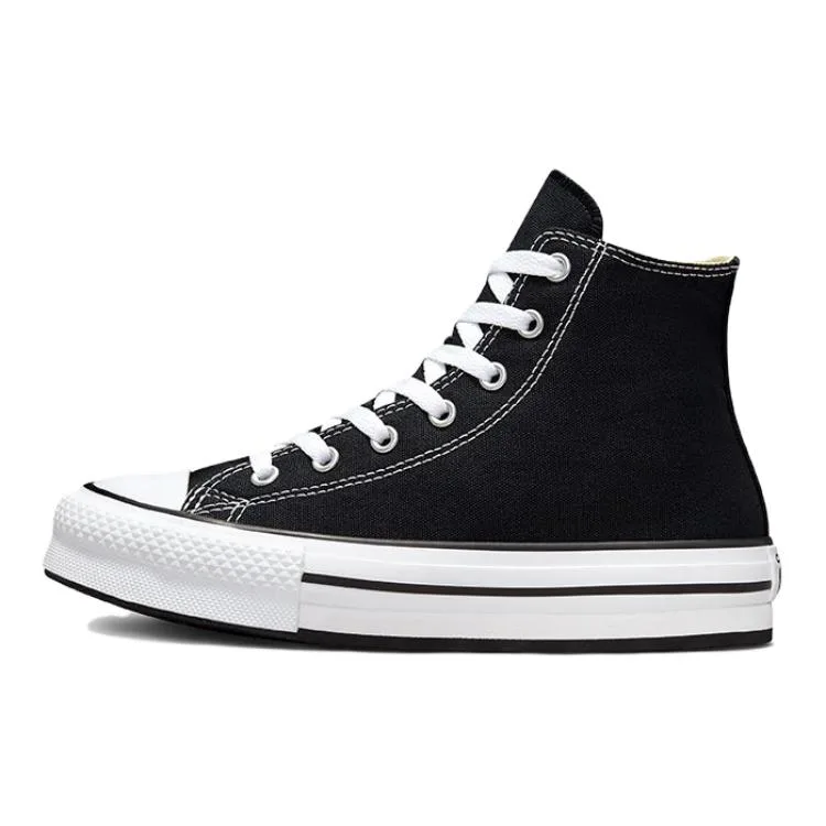 Converse Chuck Taylor All Star High Top детские кроссовки из холста черно-белые