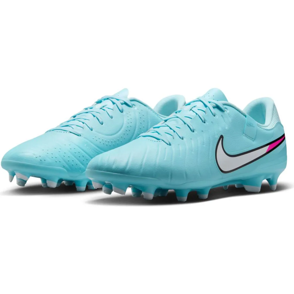 Футбольные бутсы Nike Tiempo Legend 10 Academy FG/MG, синий — фото 4