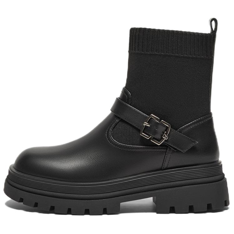 BATA Растягивающиеся сапоги-носки женские - черные, цвет Black