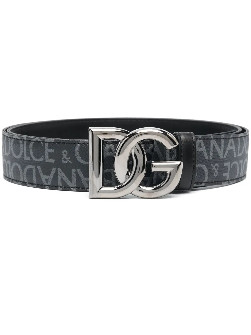 

Ремень с пряжкой-логотипом DOLCE & GABBANA, черный