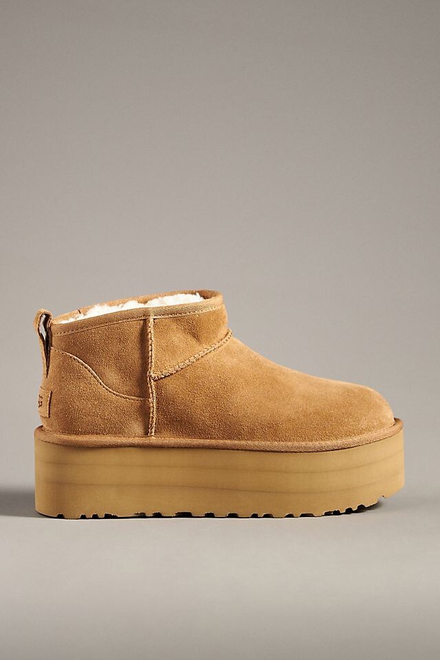 

Угги UGG Classic Ultra Mini на платформе, желтый