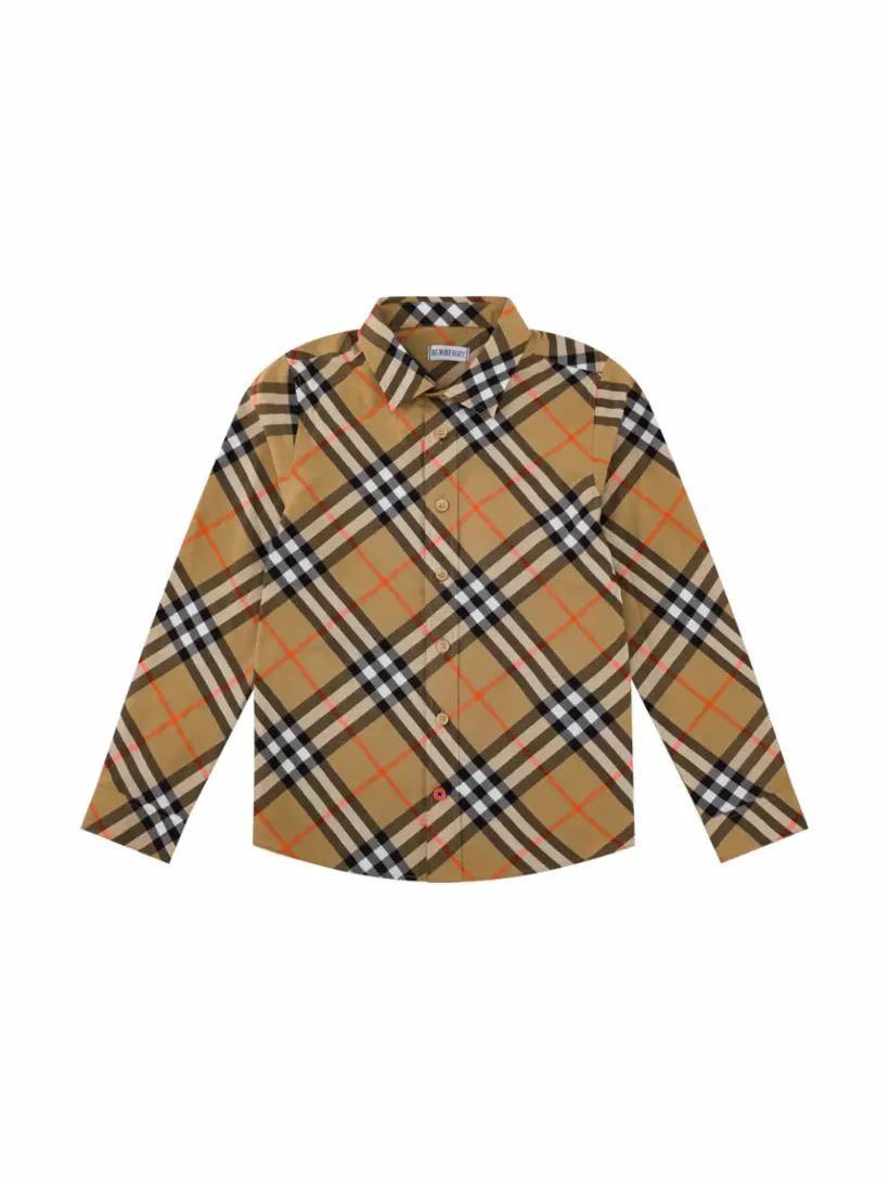 

Хлопковая рубашка Vintage Check Burberry, мультиколор