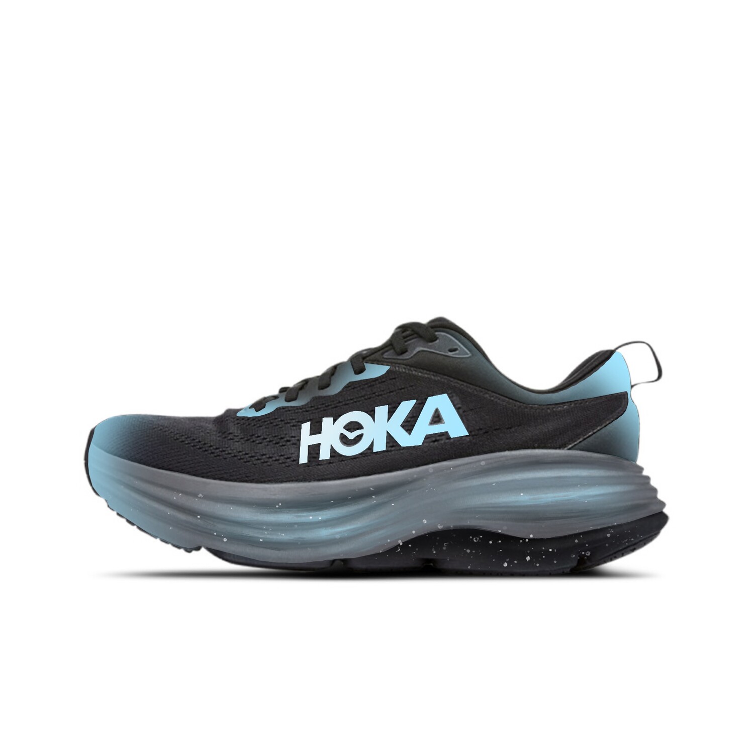 

Кроссовки Bondi 8 унисекс с низким верхом, черные/синие Hoka One One, Черный, Кроссовки Bondi 8 унисекс с низким верхом, черные/синие Hoka One One