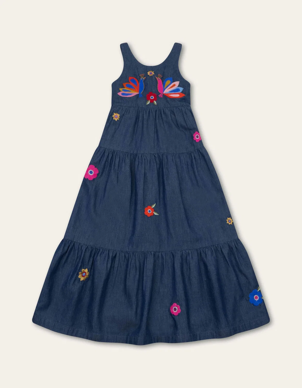 Платье макси с открытой спиной Oilily, синий
