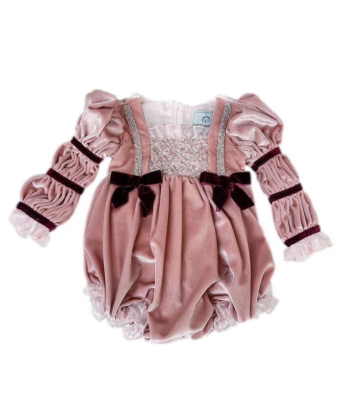 

Велюровый комбинезон Juliette для девочек Petite Maison Kids, розовый