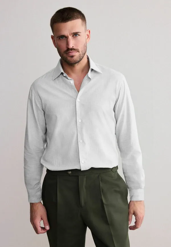 Фирменная фактурная рубашка Next, Light Grey Check