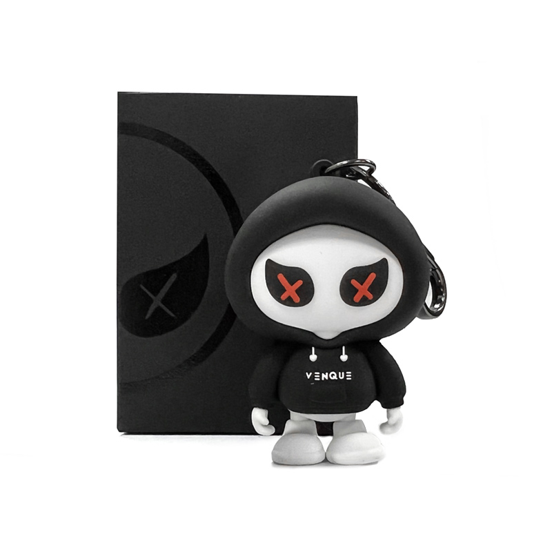 

Venque Миниатюрный кулон для рюкзака из ПВХ, унисекс, черный, Black Box