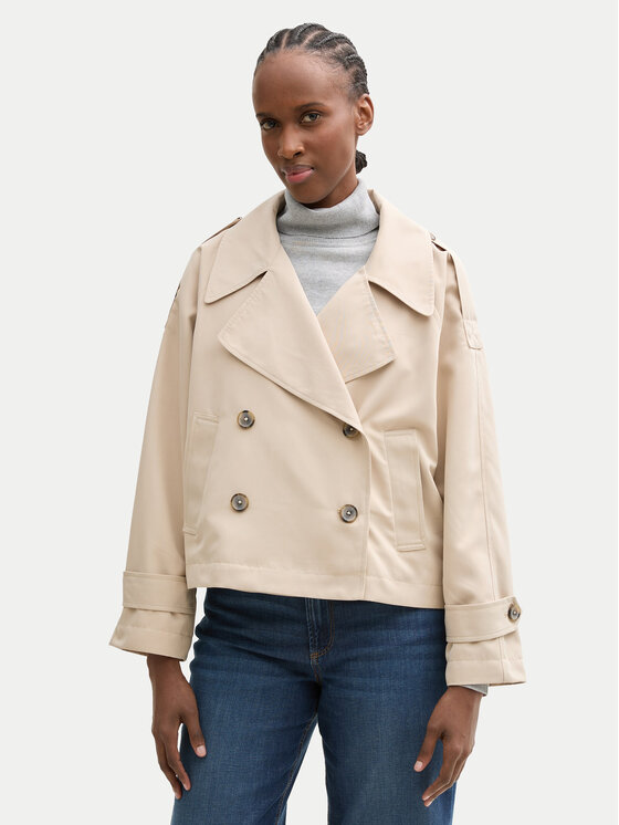

Пальто свободного покроя 1045530 Tom Tailor Denim, бежевый