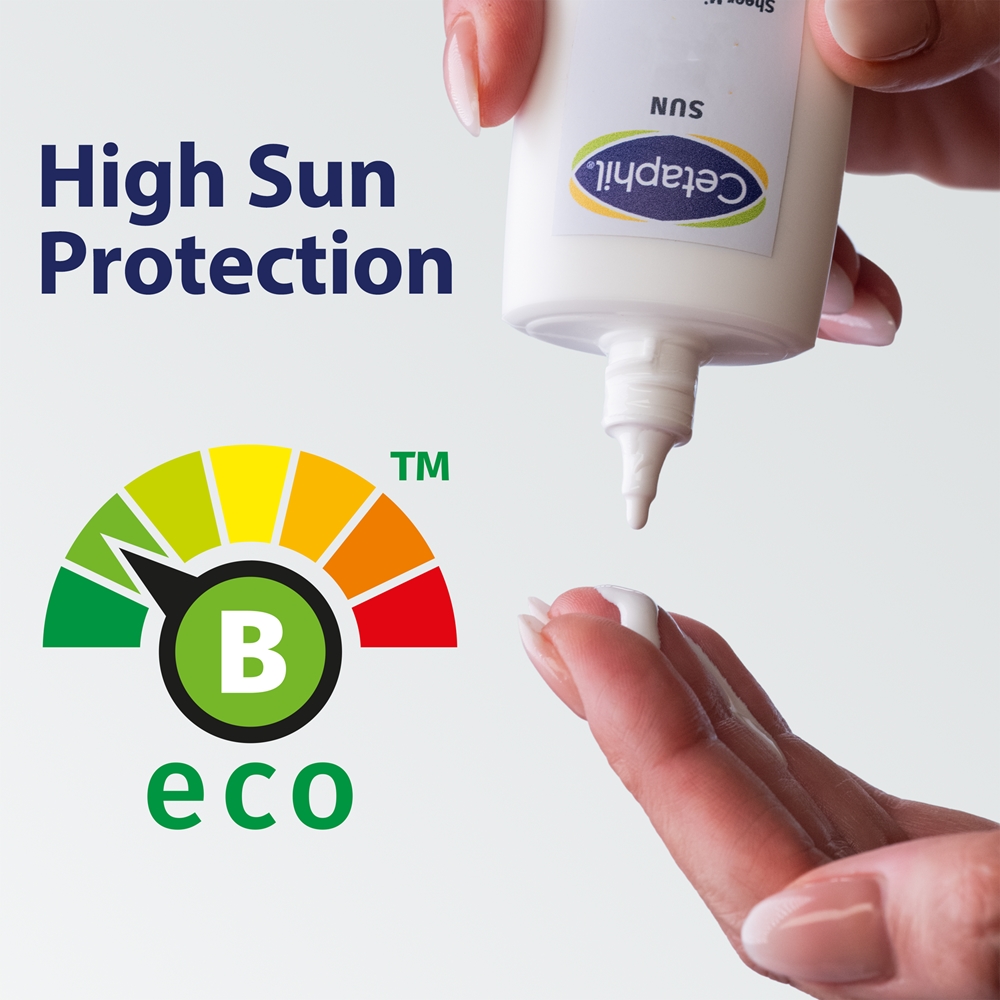 Cetaphil Sun Sensitive Gel-Fluid с легкой текстурой защитный флюид для чувствительной кожи Daylong, spf 30 30 мл — фото 3