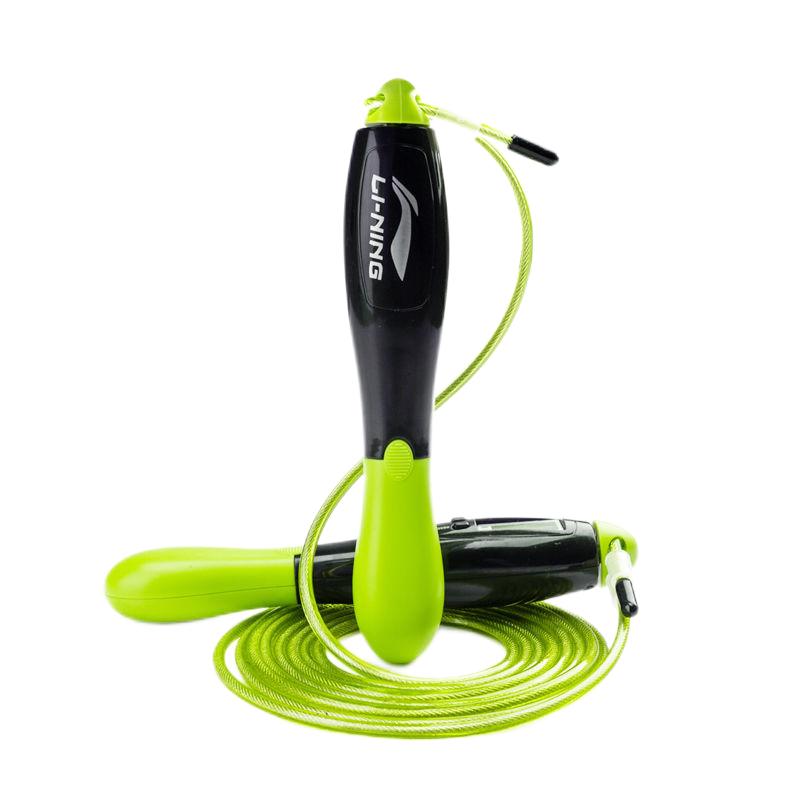 

Электронная скакалка для аэробики и сжигания жира для взрослых с контроллером ABS трос стальная проволока ПВХ примерно 2,8 м LINING, черный