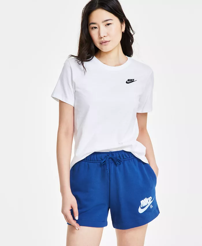

Женская спортивная футболка Club Essentials, размеры XS–4X Nike, белый