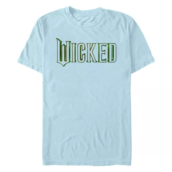 

Мужская футболка с надписью «wicked logo» и саундтреком. Licensed Character, цвет chambray