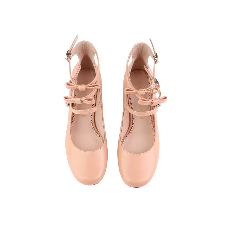 Туфли Мэри Джейн Женские Gardenia Fille, Матовый Пудровый — фото 3