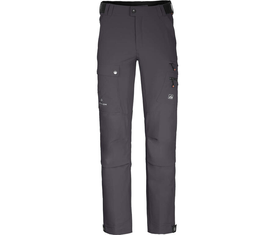 

BERGSON Штаны для походов из переработанного материала, эластичные, 7 карманов, серые