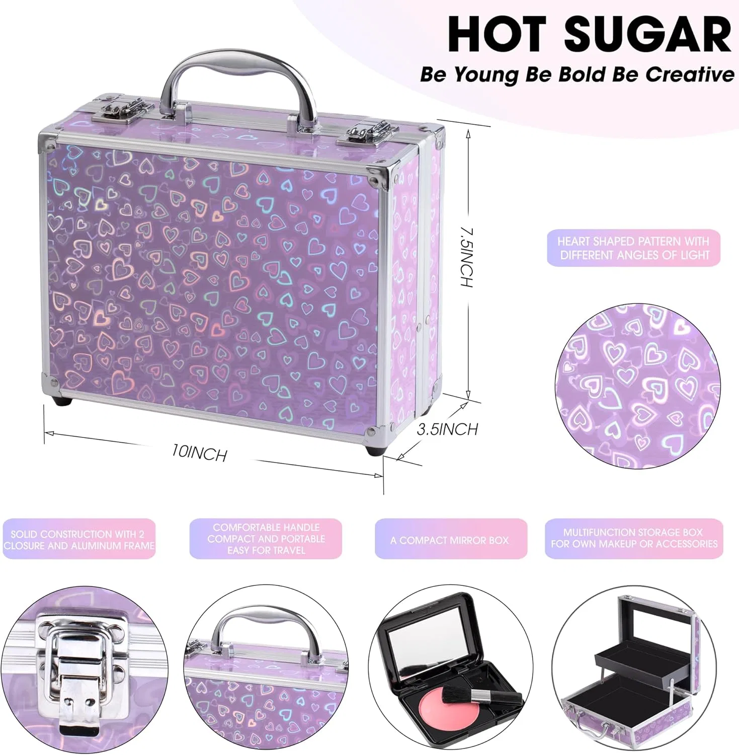 Набор косметики Hot Sugar Ultimate All-in-One Makeup Kit 52 оттенка Purple Love — фото 2