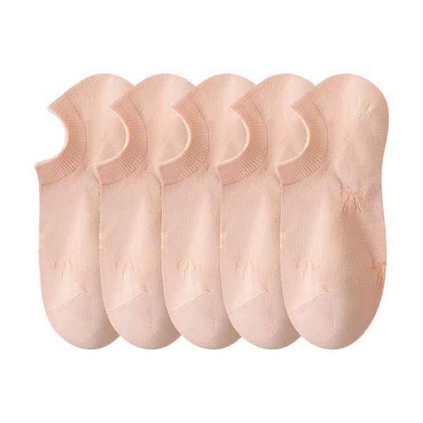 

Женские летние носки-невидимки Invisible, 5 пар Anna-Kaci, Pink