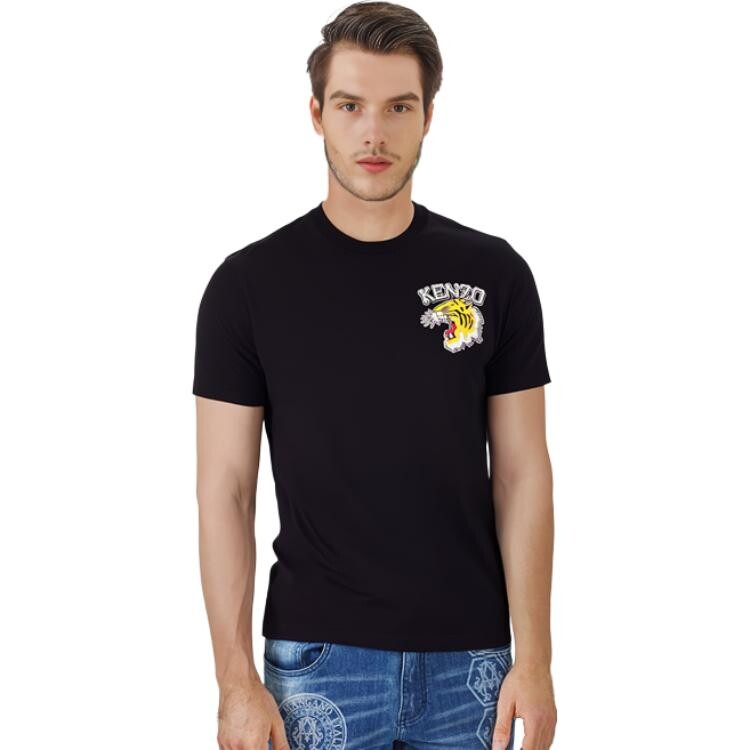 Футболка мужская Kenzo Tiger Varsity Classic, черный — фото 4