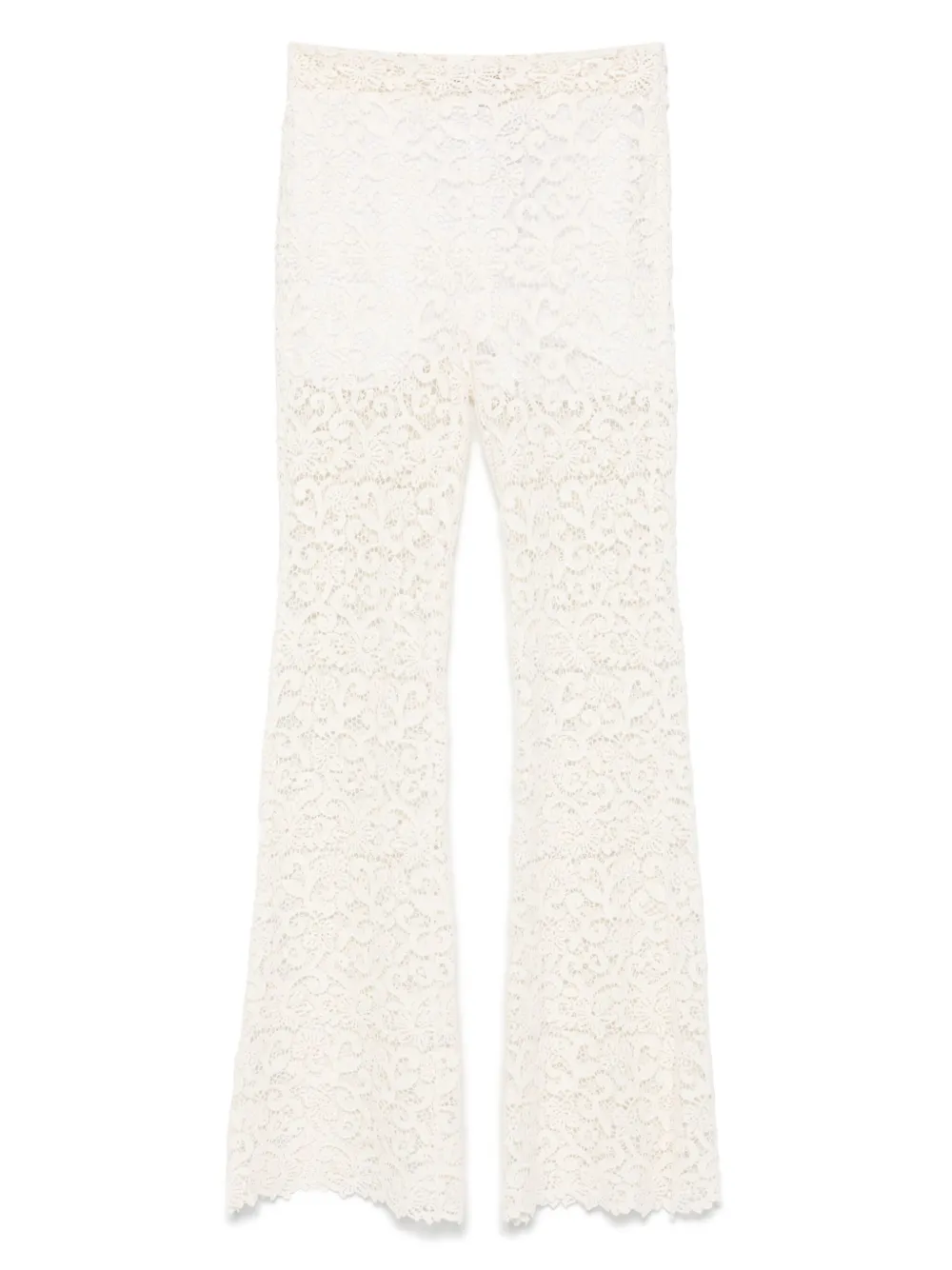 

Кружевные брюки Ermanno Scervino, нейтральный