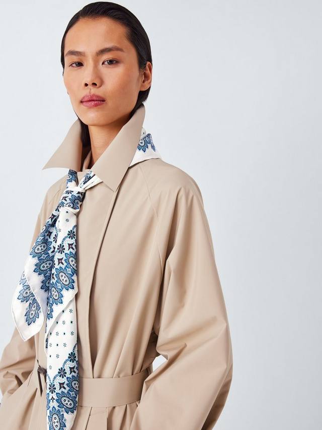 

Onesto Paisley Floral шарф из чистого шелка Weekend MaxMara, Ivory/Blue