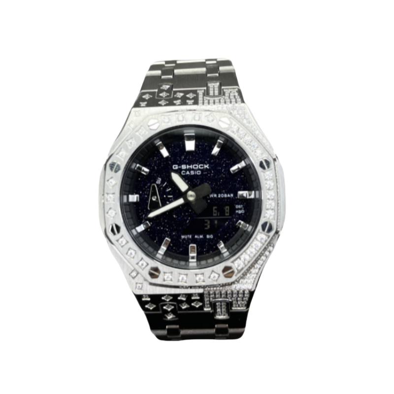 

CASIO Ремешок из нержавеющей стали с кварцевым механизмом серии Retrofit, мужские часы, черный циферблат