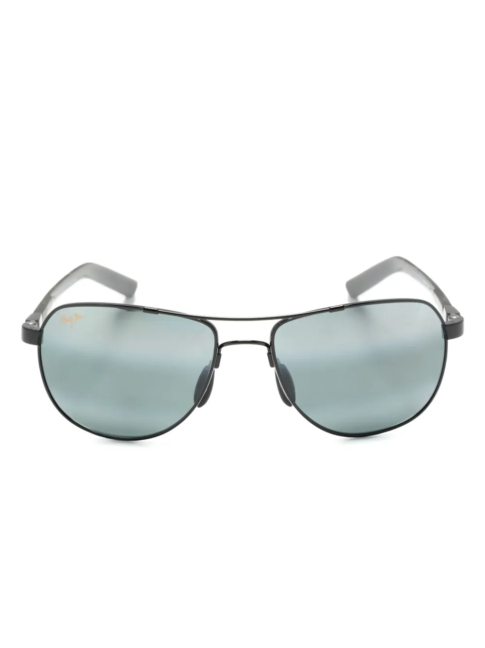 

Солнцезащитные очки-пилоты Guardrails Maui Jim, черный