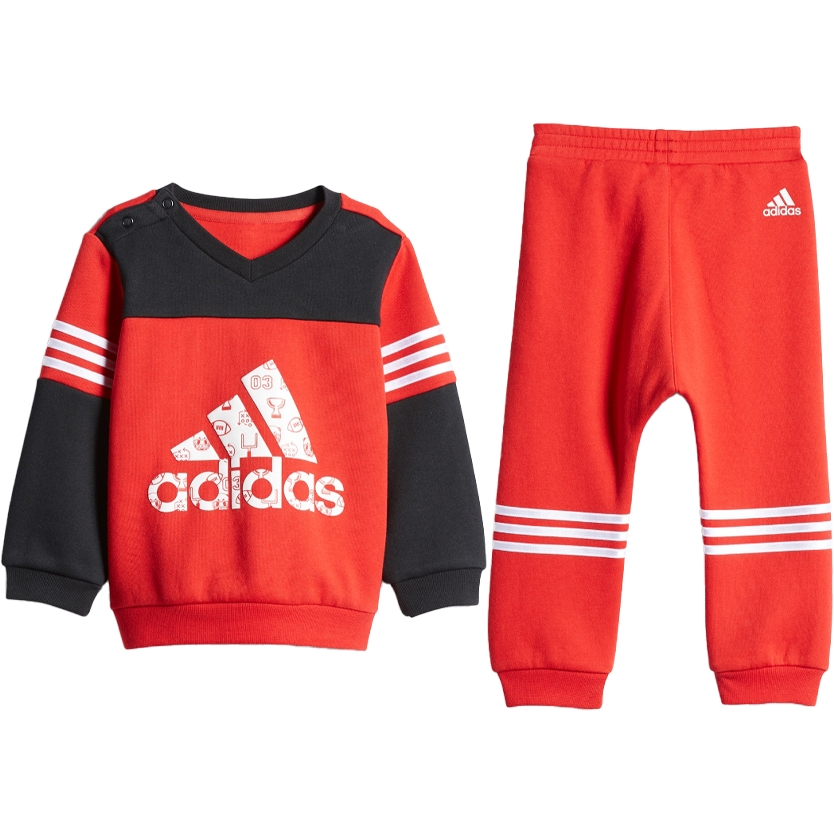 Повседневная спортивная одежда красная для младенцев и малышей Adidas — фото 2