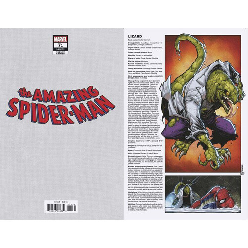 

Книга Amazing Spider-Man #71 Handbook Variant: Sinister War