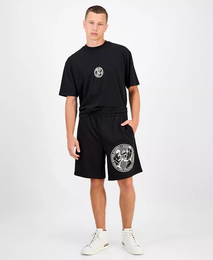 

Мужские шорты Hugo Boss Dubox свободного кроя с графическим принтом 9 дюймов Hugo Boss, черный