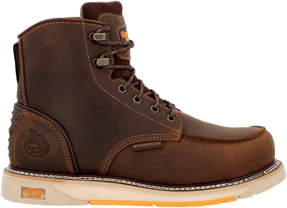 

Мужские ботинки Georgia Boot AMP LT с водонепроницаемым верхом и композитным носком, коричневый