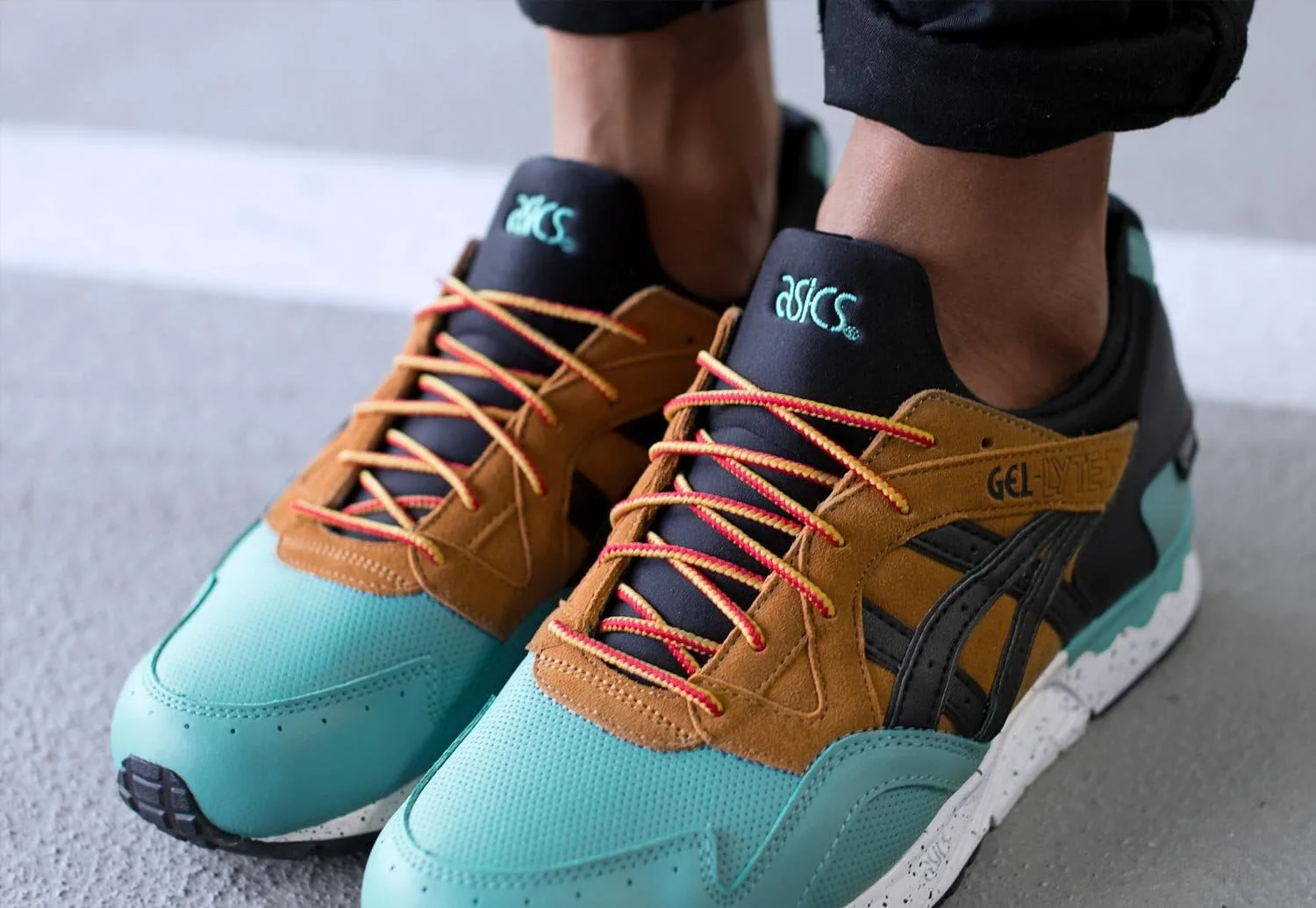 Кроссовки Asics Gel-Lyte V G-TX 5.5 King Fischer/черные — фото 3