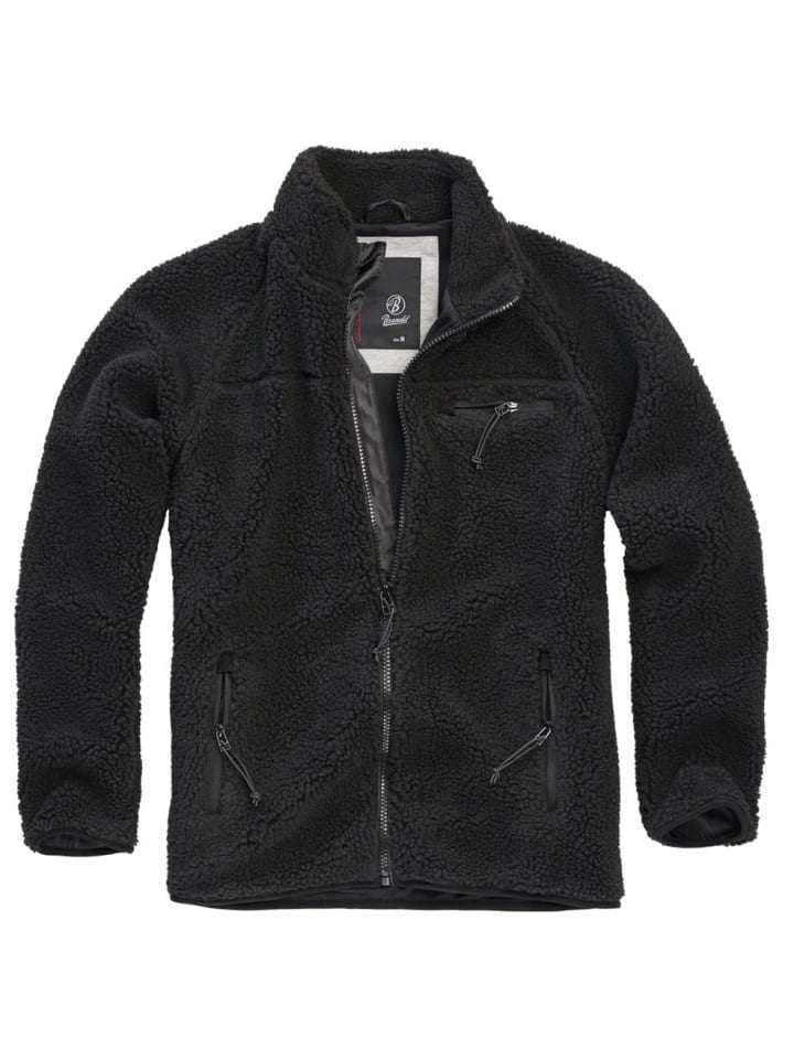 

Флисовая куртка/флисовый свитер Teddy Fleece Jacket черного цвета Brandit