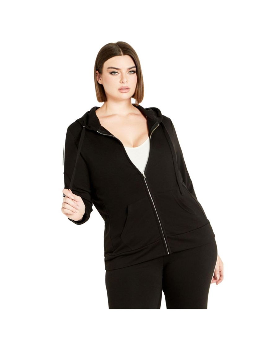 

Женская куртка с двойной полосой AVENUE, Black