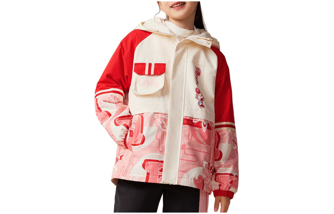 

Детская куртка с капюшоном утепленная ANTA, vanilla белый