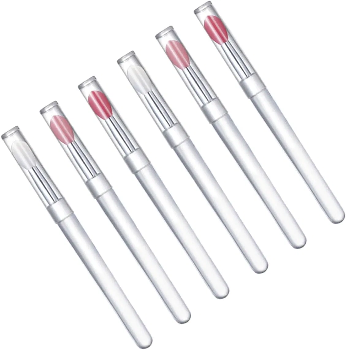 Кисти для губ силиконовые Beaupretty набор 6 шт мультиколор