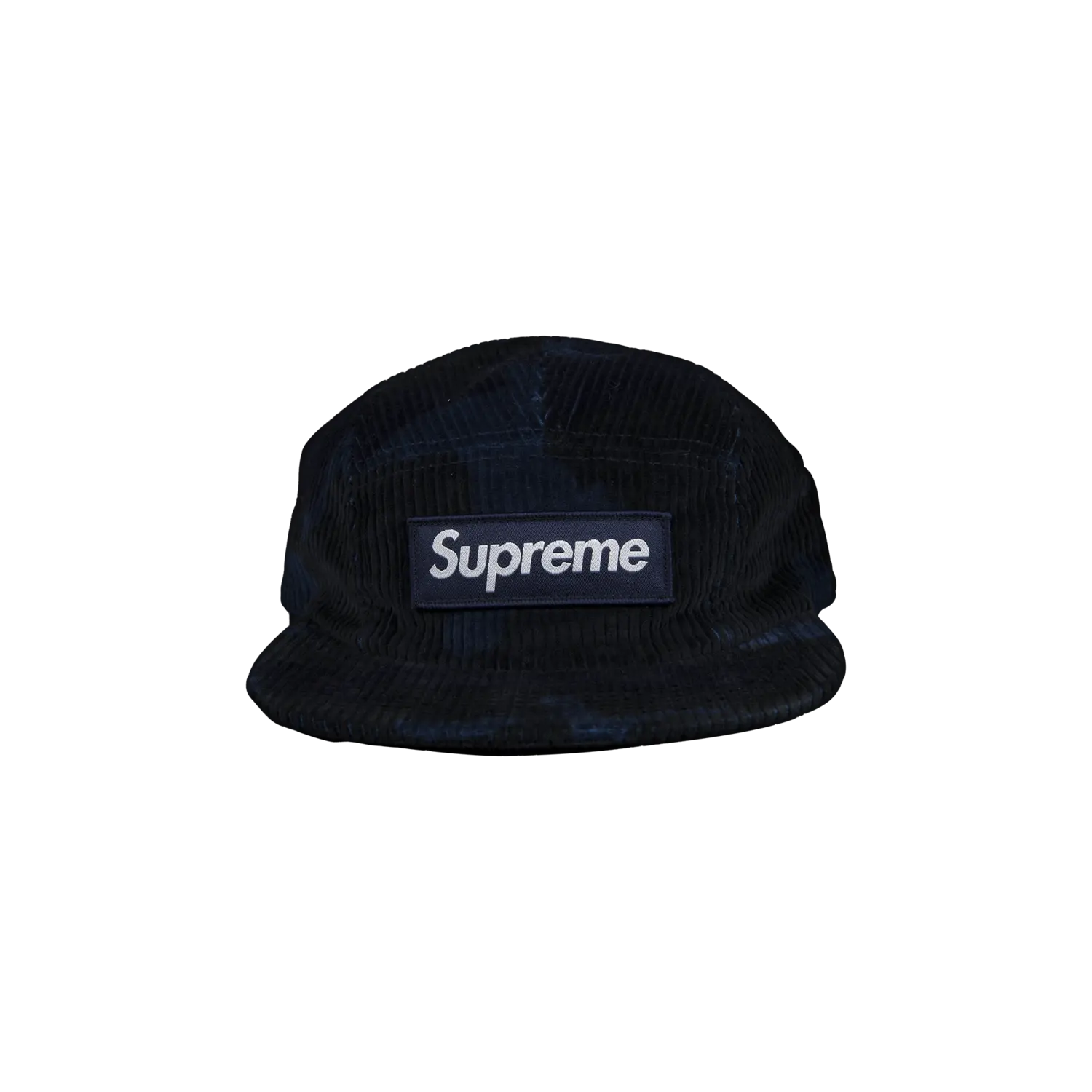 

Вельветовая кепка Supreme Camo, темно-синяя