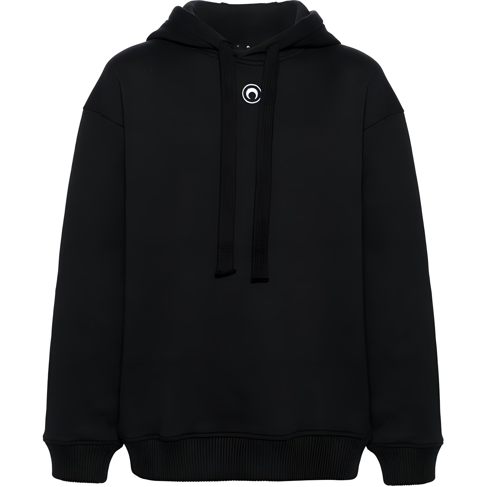 

Худи из органического хлопка с принтом календаря Marine Serre, черный