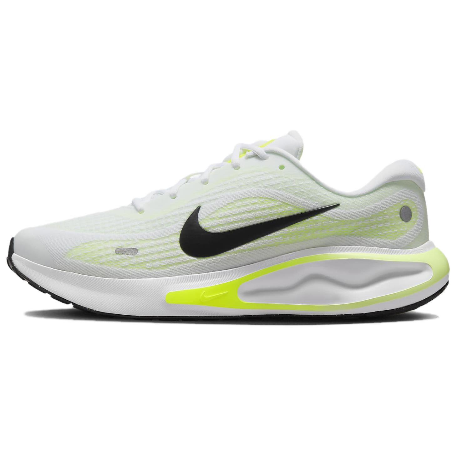 

Journey Run Barely Volt Volt White Black Nike, белый зеленый