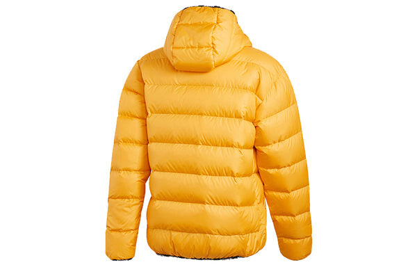 Пуховик adidas originals Sports Double Sided Down Jacket Yellow, желтый — фото 2