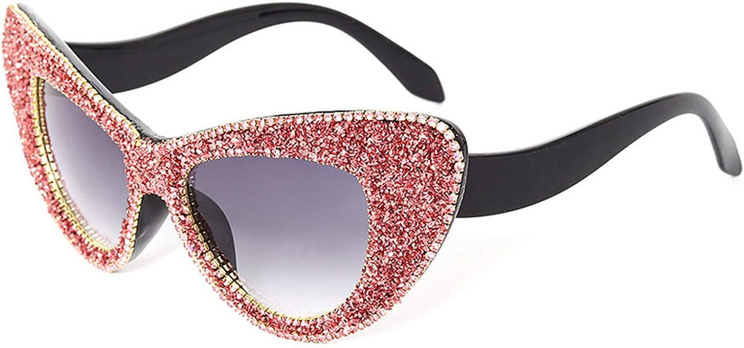 

Крупные солнцезащитные очки «кошачий глаз» для женщин, солнцезащитные очки с бриллиантами, солнцезащитные очки с блестками и стразами для мужчин, роскошные очки 2020 года, защита от ультрафиолета UV400 COTIA, Pink Diamond