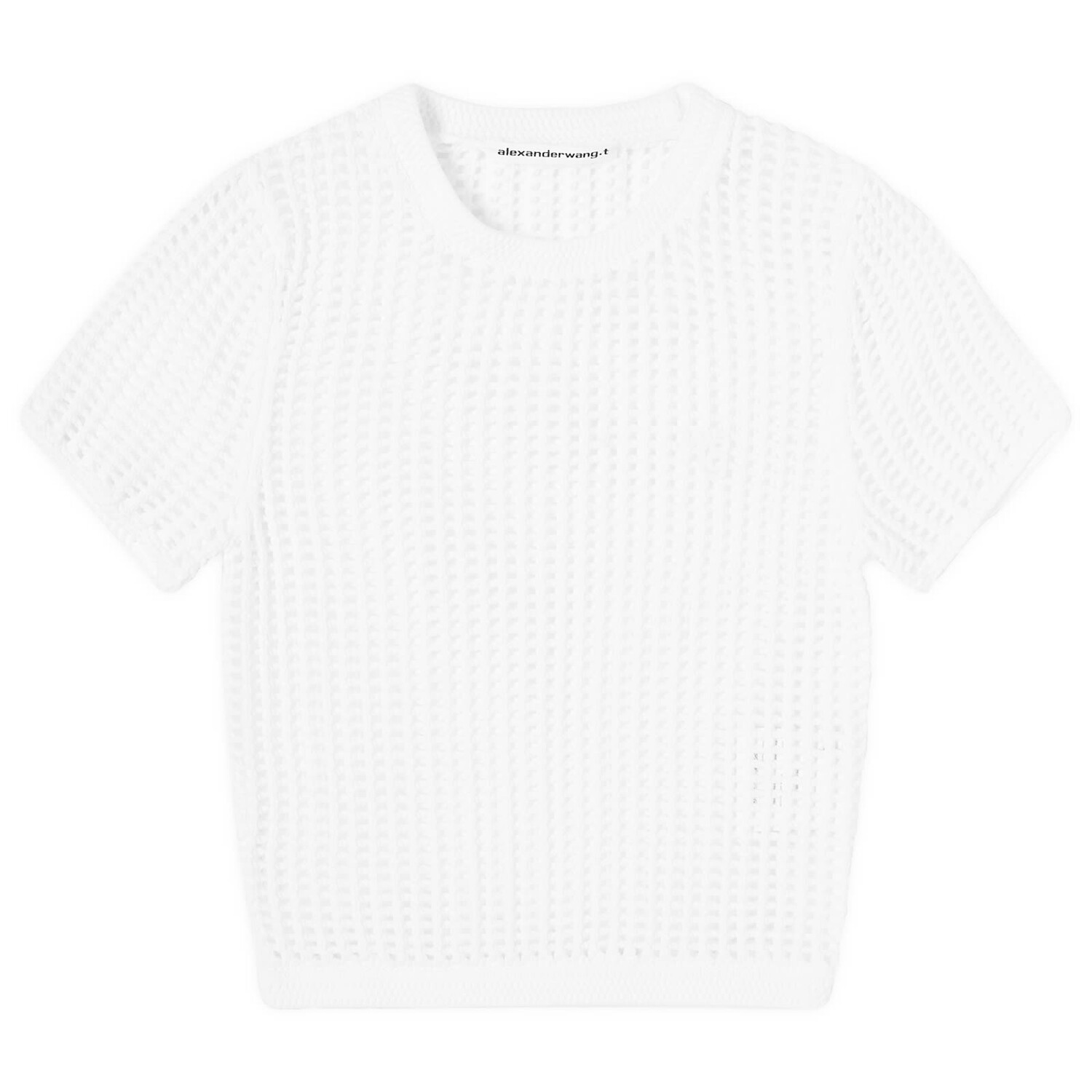 

Футболка Alexander Wang Logo Crop T-Shirt, белый