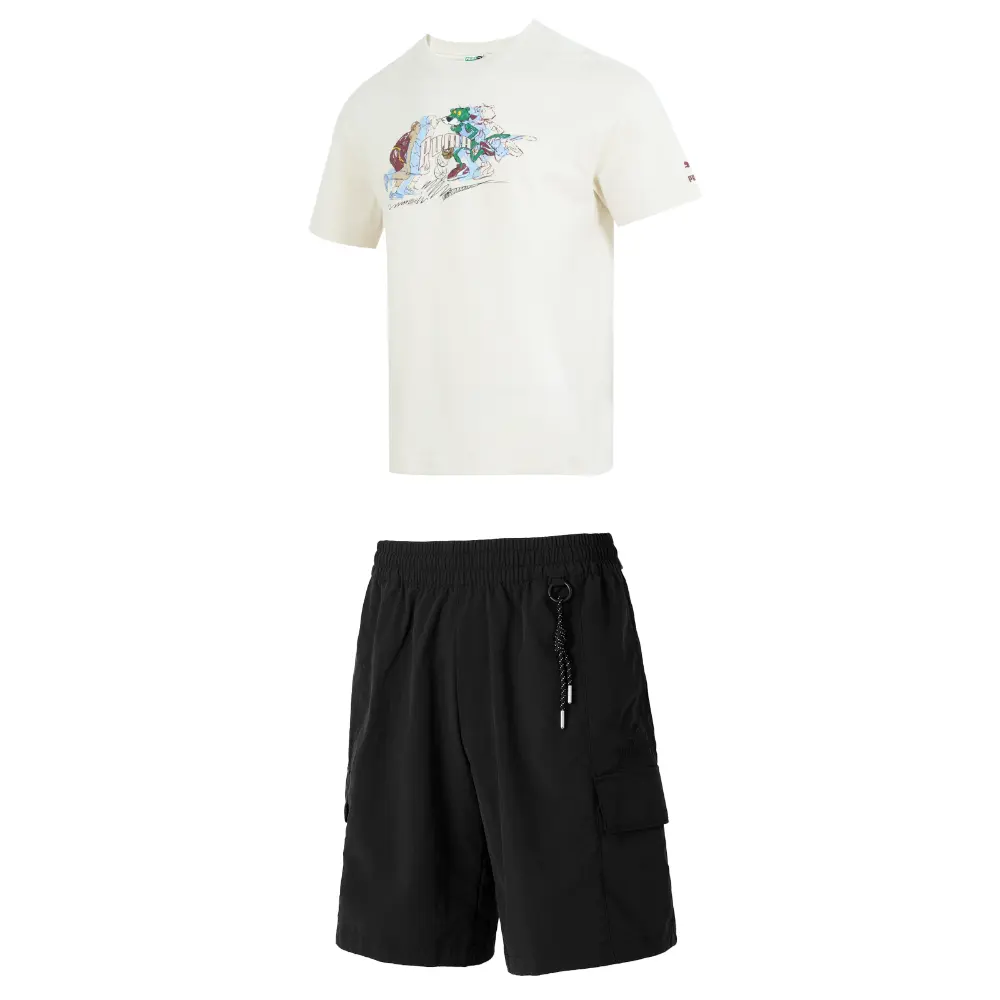 

Повседневная спортивная одежда для мужчин, белый + черный Puma, черный