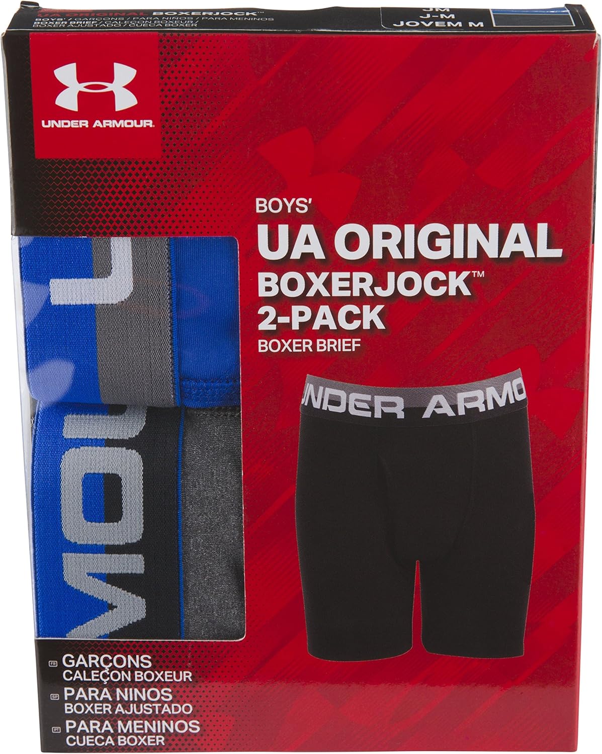 Боксеры-трусы для мальчиков Under Armour Performance, легкие и эластичные, Ultra Blue (27X67002-41)/Cool Grey — фото 3