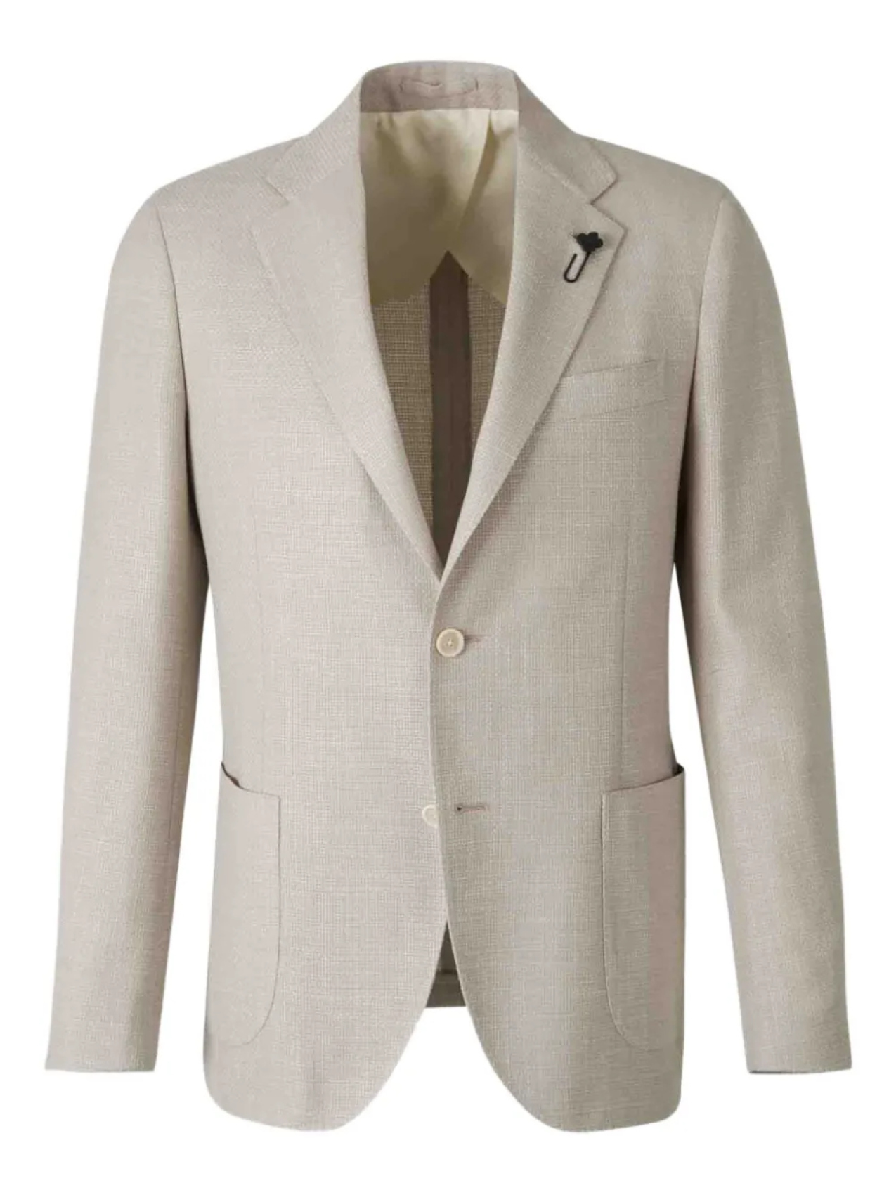 

Блейзер из плетеной ткани Lardini, нейтральный