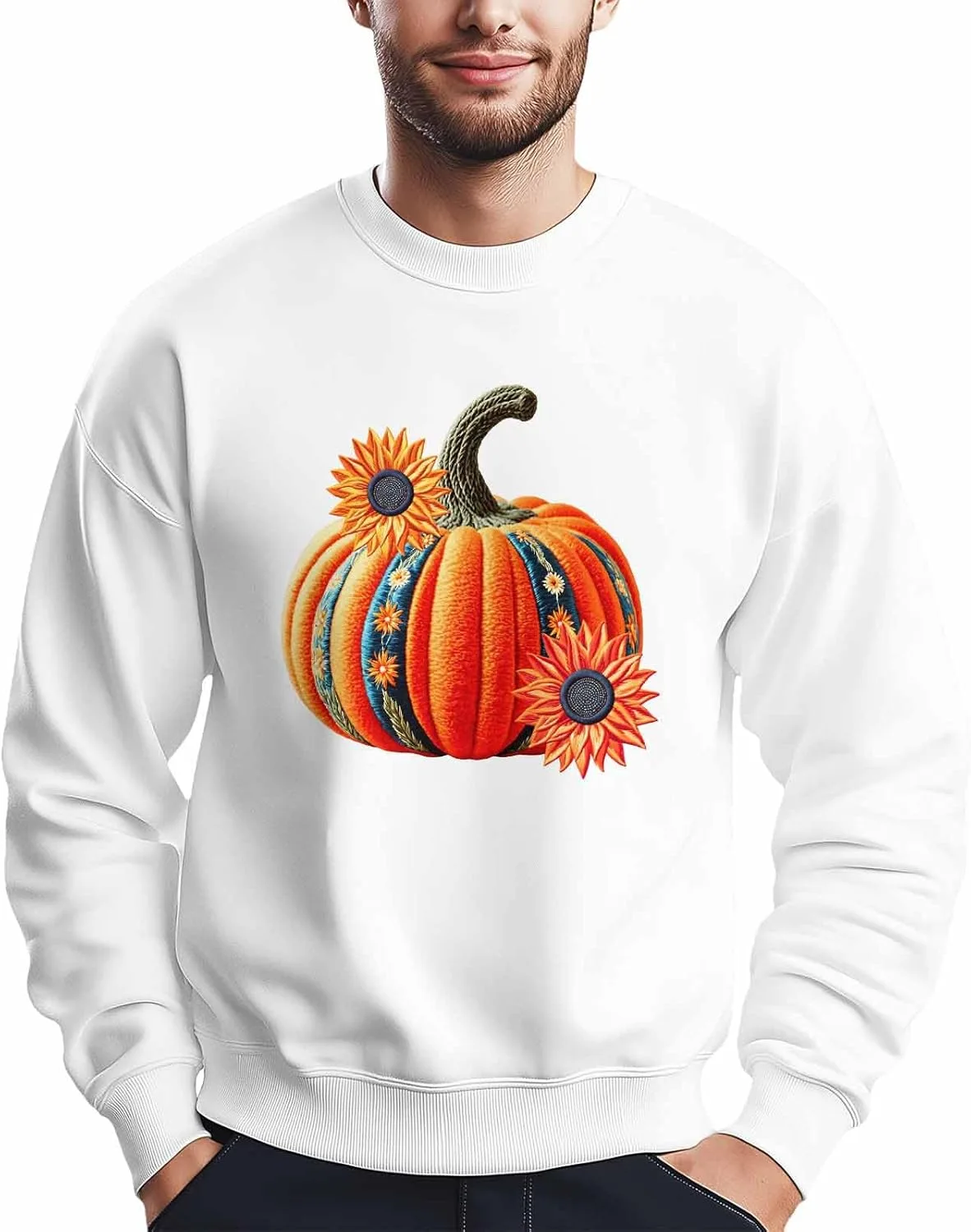 

Мужской свитшот с принтом апельсинов и подсолнухов, оранжевый, лонгслив Winvebermior