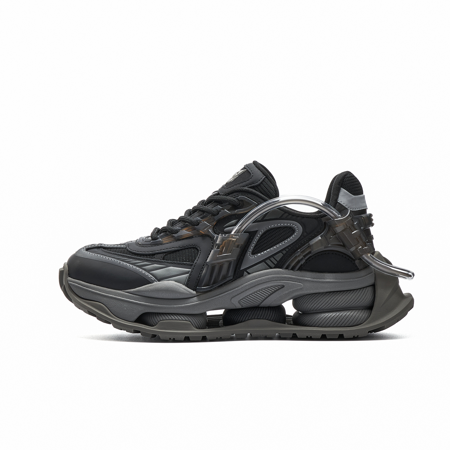 

OGR Кроссовки Time Traveler Collection Low-Top Chunky Unisex черно-серые, цвет Black Gray