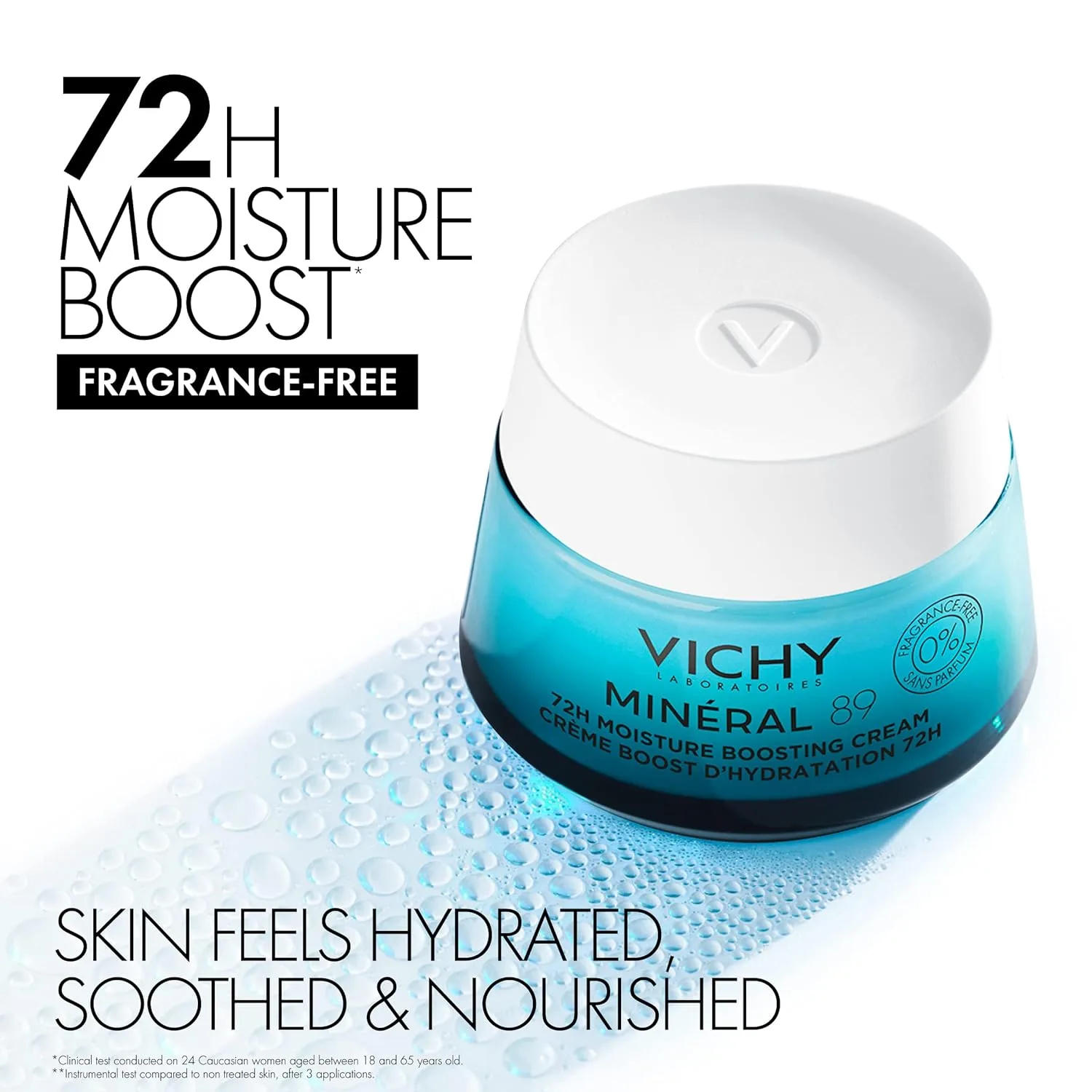 Крем для лица Vichy — Mineral 89 без отдушек, увлажняющий с гиалуроновой кислотой для ежедневного ухода за, 95.82 г — фото 2