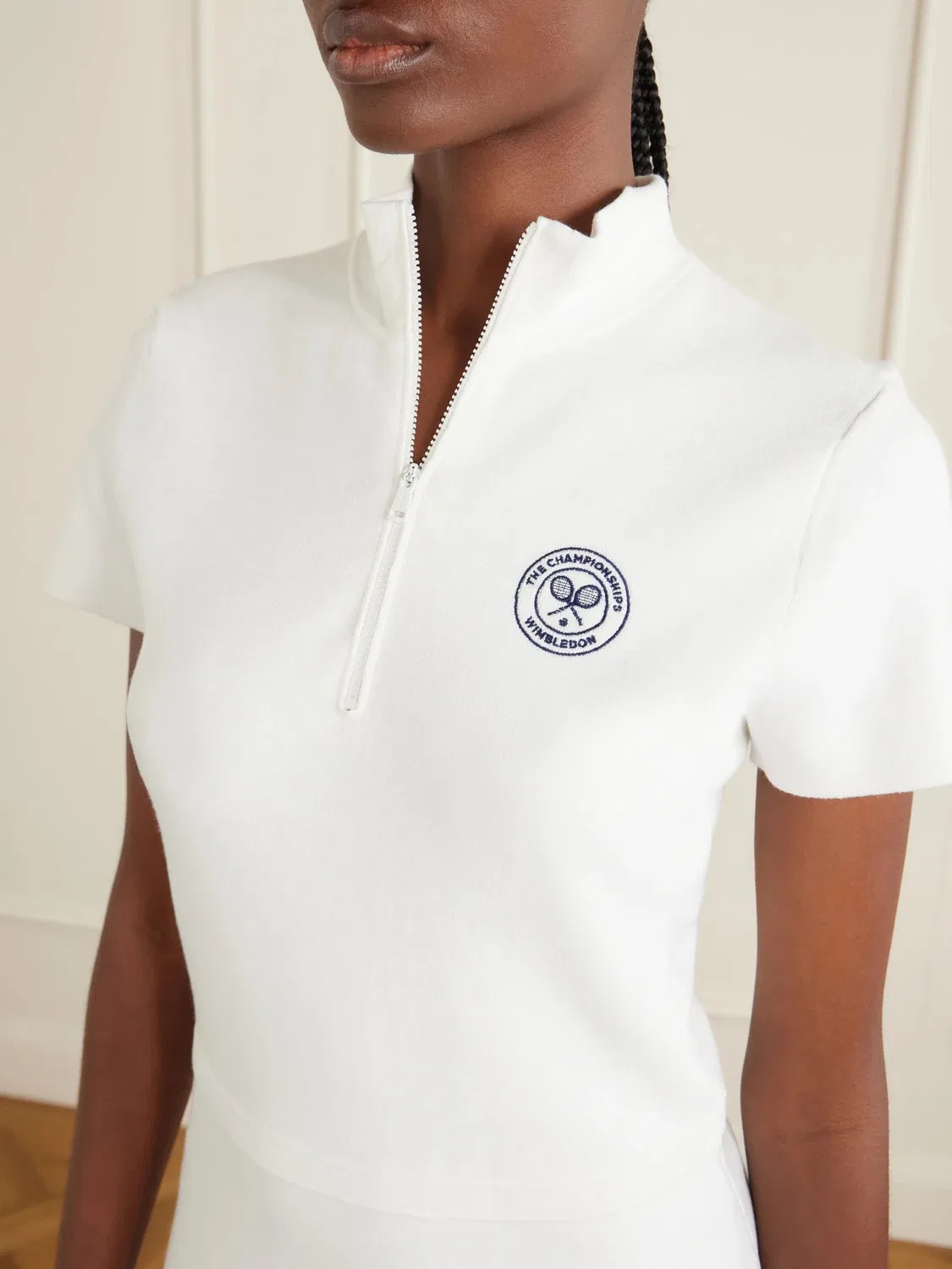 Трикотажное мини-платье POLO RALPH LAUREN «Уимблдон», белый — фото 4