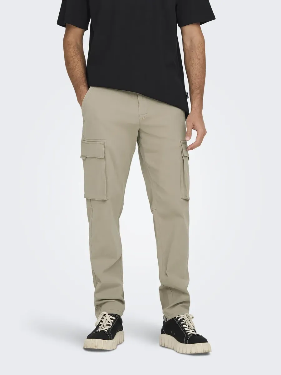 

Брюки-карго ONLY & SONS "ONSNEED CARGO 4563 PANT", цвет Chinchilla
